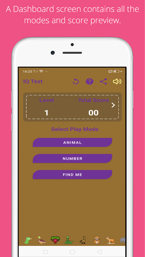 Android application IQ Test screenshort