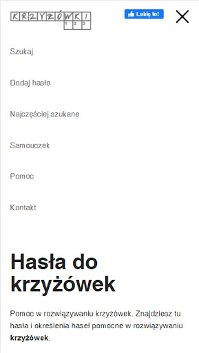 Hasła do krzyżówek Screen 2