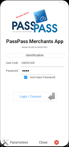 Android application PassPassMerchant ByProximaSoft screenshort