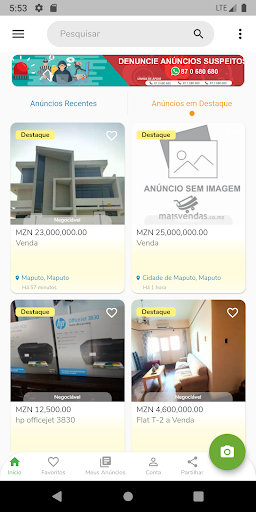 Android application MaisVendas.co.mz screenshort