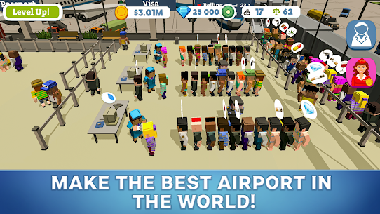 Idle Customs Protect Airport v1.01.190 MOD APK(Unlimited Money)Free For Android 8