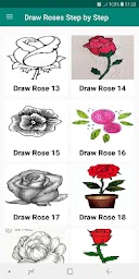 Learn to Draw Roses Flower