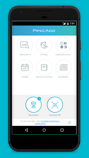 Android application PescApp screenshort