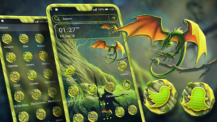 Green Dragon Theme Launcher - 2.3 - (Android)