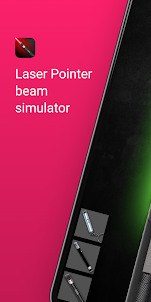 Laser pointer beam simulator