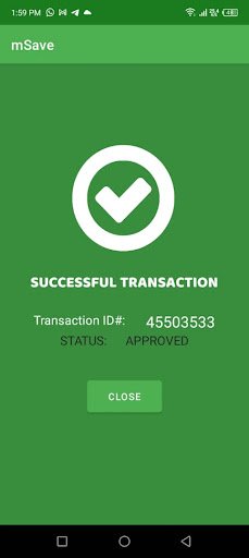 MSAVE Merchant Screen 3
