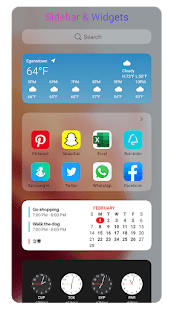 OS14 Launcher, Control Center, App Library i OS14 Screenshot