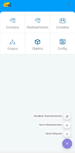 Android application Rastreio e Etiquetas Correios screenshort