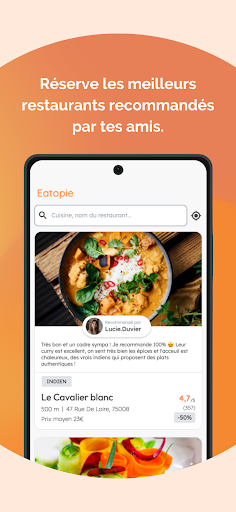 Android application Eatopie screenshort