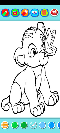 Android application Lion King Simba Coloring screenshort