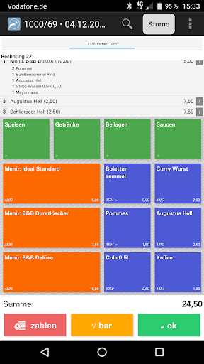 Android application IMPALA netPOS screenshort