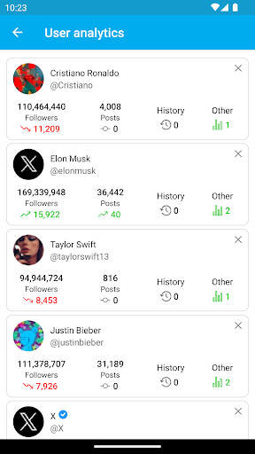 Followers Analyzer for Twitter Screen 2