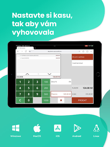 Android application Trisbee Pokladna screenshort