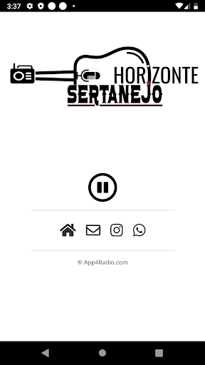 Android application Radio Horizonte Sertanejo screenshort
