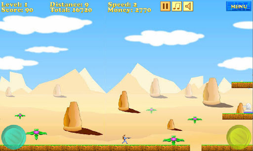 Android application Jet Runner screenshort