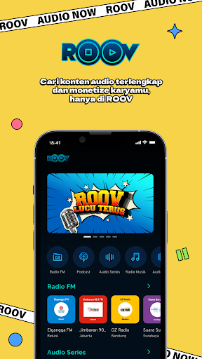 Android application ROOV - Podcast, Radio & More screenshort