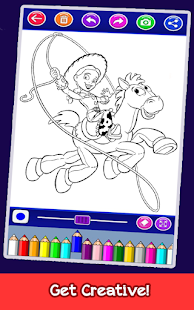 Toy Story coloring cartoon book screenshots 3