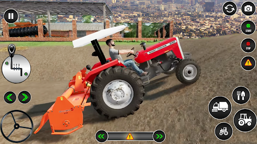 Android application US Tractor Farming Games 3d screenshort