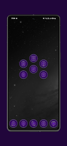 Screenshot of Purple - Silver Line Icon Pack