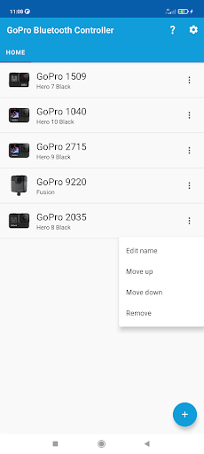 Android application GoPro Bluetooth Remote screenshort