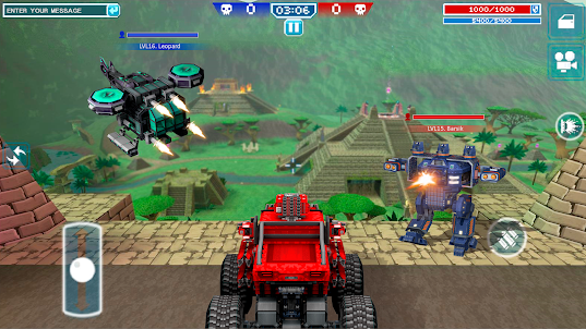 Blocky Cars:robot game & tank