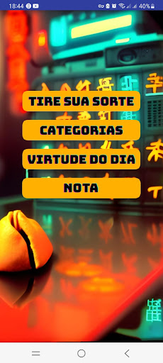 Android application Biscoito da Sorte screenshort