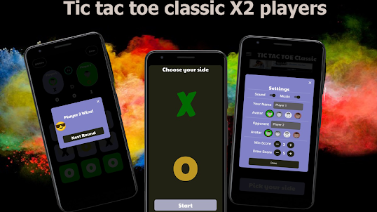 Tic tac toe classic X2 players
