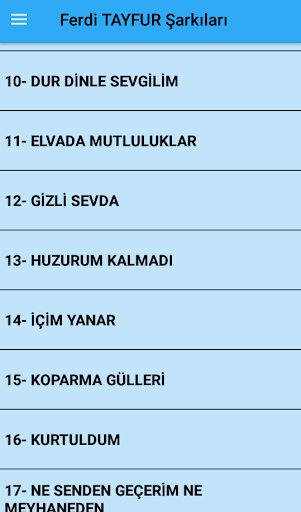 Ferdi TAYFUR Şarkıları İnternetsiz