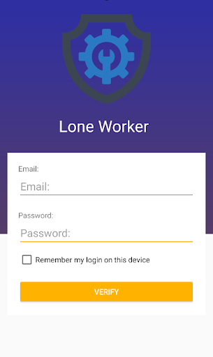 Android application Lone Worker screenshort