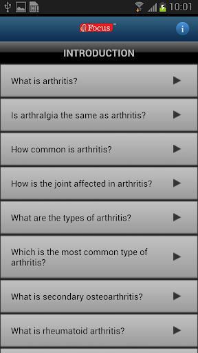FAQs in Arthritis Screen 3