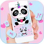Cover Image of Download Cute Panda Keyboard Theme 7.0 APK
