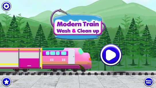 لعبة قطار الغسيل والتنظيف 5