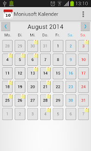 Moniusoft Kalender Screenshot