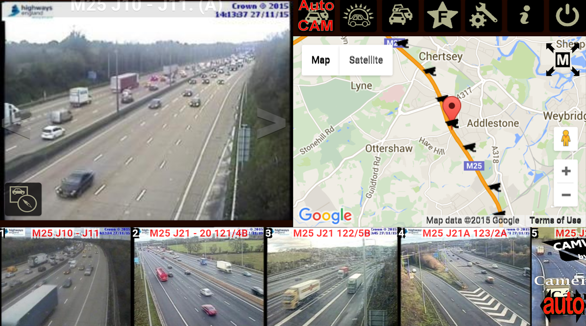 Android application NEW Motorway Cam Watch UK screenshort