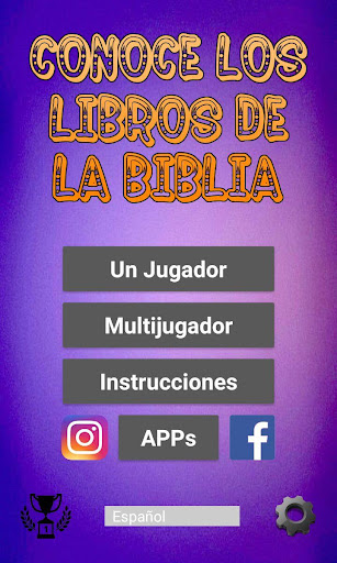 Android application Conoce los libros de la Biblia screenshort