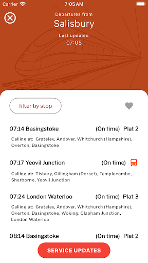 Now Departing Screen 3