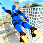 robô policial voador herói da corda cidade crime 79