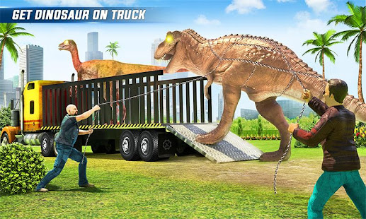 Angry Dino Zoo Transport: Animal Transport Truck 34 Screenshots 1