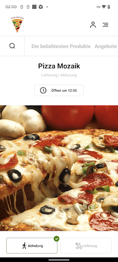 Android application Pizza Mozaik screenshort