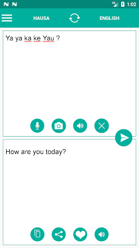 Hausa English Translator Screen 2