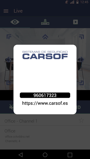 Android application CARSOF EasyView screenshort