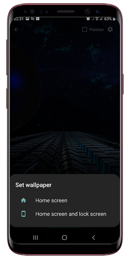 Space Live Wallpaper Screen 3