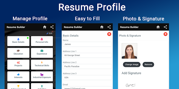 Resume builder Free CV maker templates formats app For PC installation