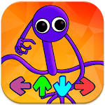 Cover Image of Download FNF Rainbow Purple Friends Mod  APK