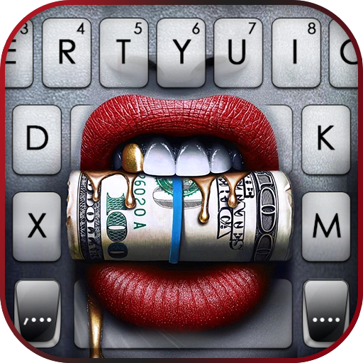 Sexy Lips Dollar Keyboard Back logo