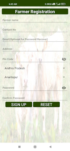 Android application Artificial Insemination-Animal screenshort