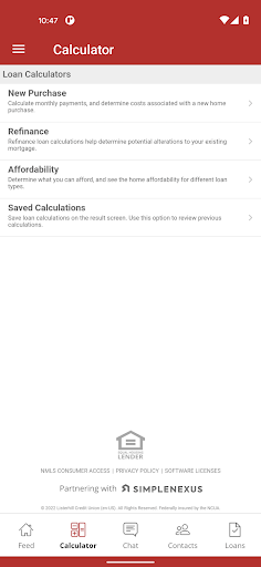 Listerhill Mortgage App Screen 2