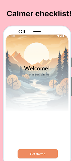 Android application Calmer: Your Room Checklist screenshort