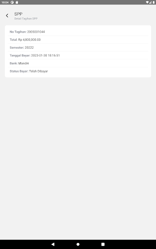 Android application KITA POLMED MAHASISWA screenshort