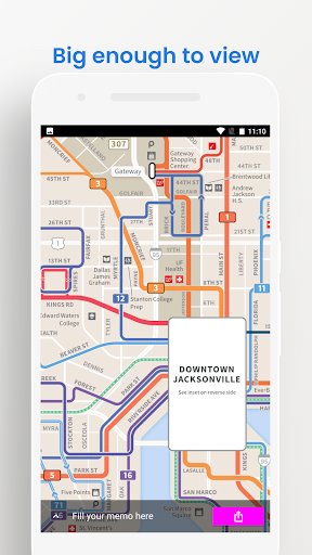 Jacksonville Bus-Travel Map